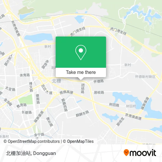 北栅加油站 map