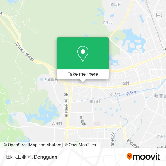 田心工业区 map
