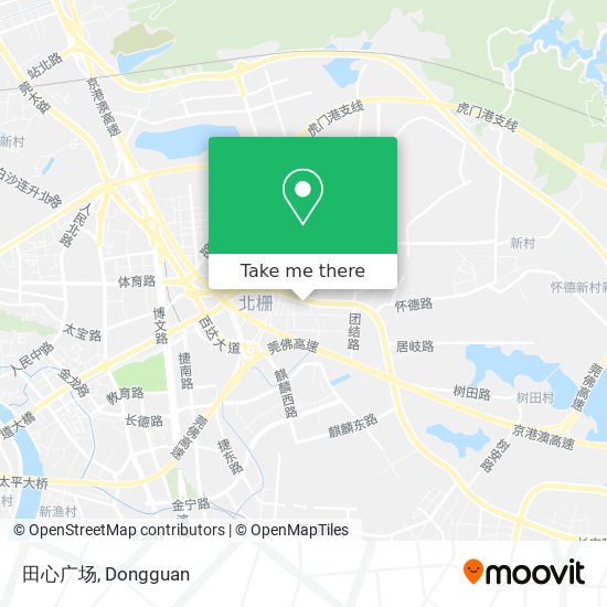 田心广场 map