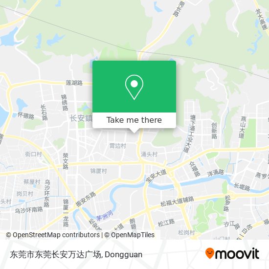 东莞市东莞长安万达广场 map