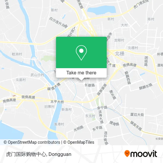 虎门国际购物中心 map