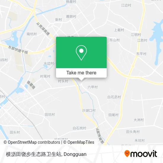 横沥田饶步生态路卫生站 map