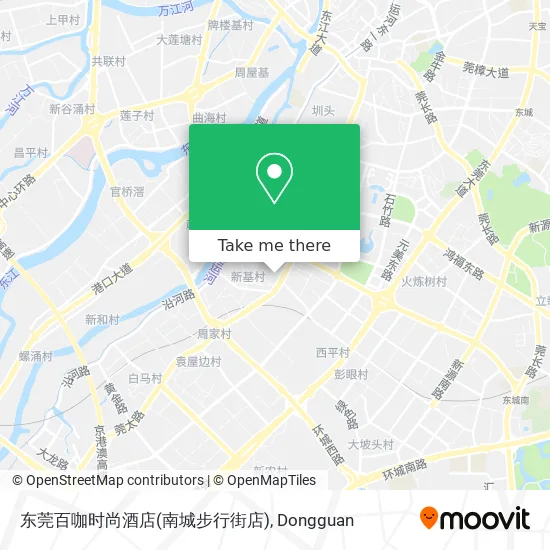 东莞百咖时尚酒店(南城步行街店) map