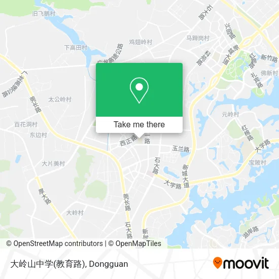 大岭山中学(教育路) map