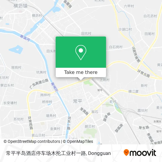 常平半岛酒店停车场木抡工业村一路 map