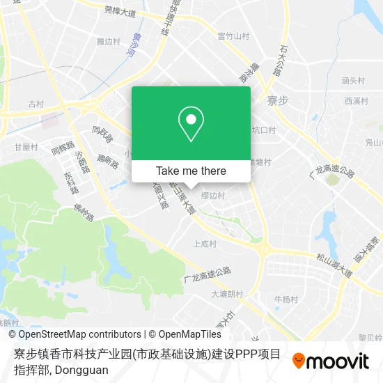 寮步镇香市科技产业园(市政基础设施)建设PPP项目指挥部 map