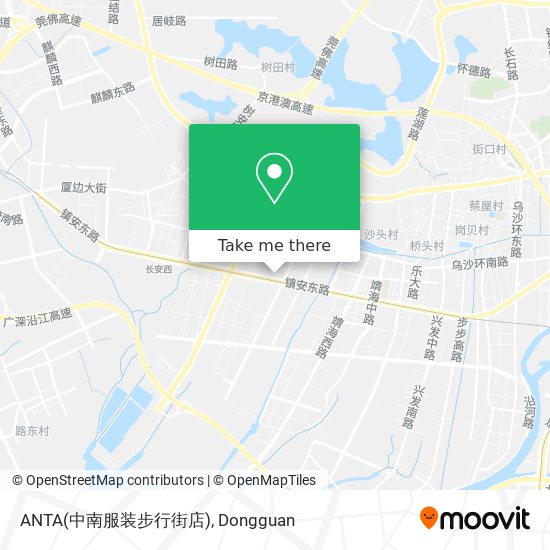 ANTA(中南服装步行街店) map