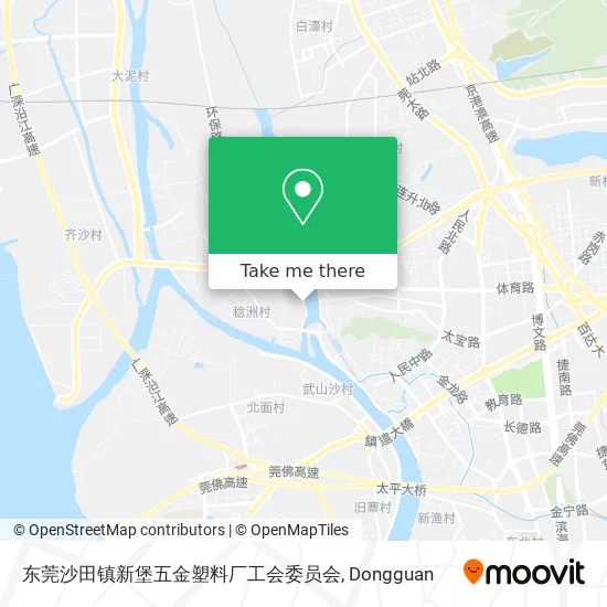 东莞沙田镇新堡五金塑料厂工会委员会 map