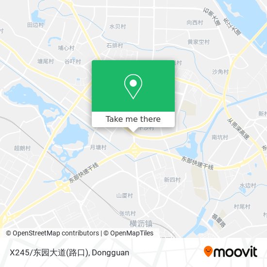 X245/东园大道(路口) map