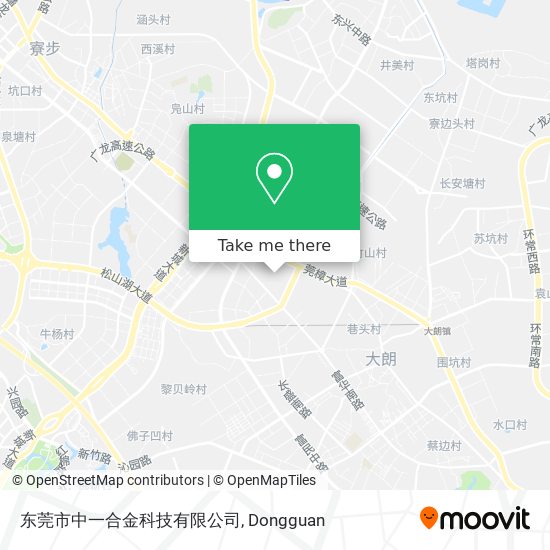 东莞市中一合金科技有限公司 map