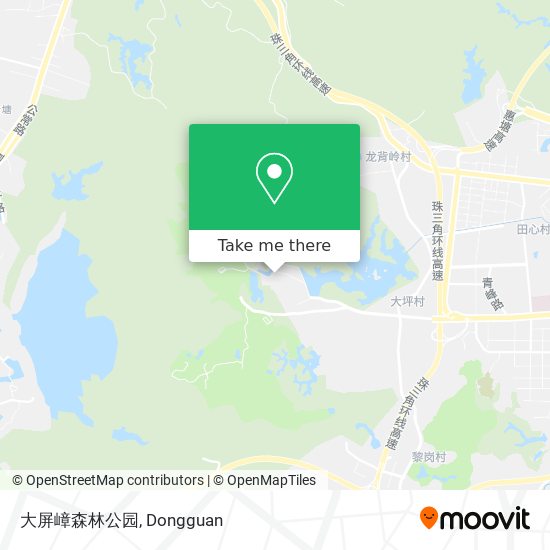 大屏嶂森林公园 map