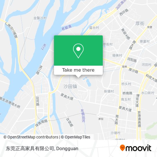 东莞正高家具有限公司 map