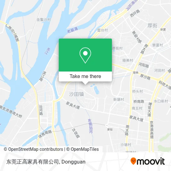 东莞正高家具有限公司 map
