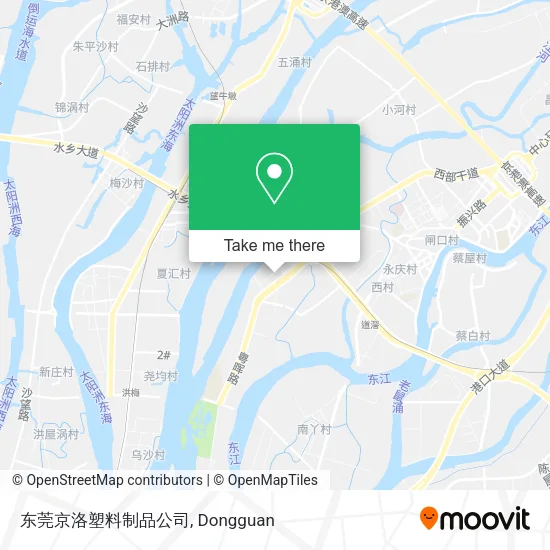 东莞京洛塑料制品公司 map
