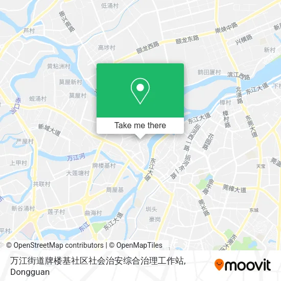 万江街道牌楼基社区社会治安综合治理工作站 map