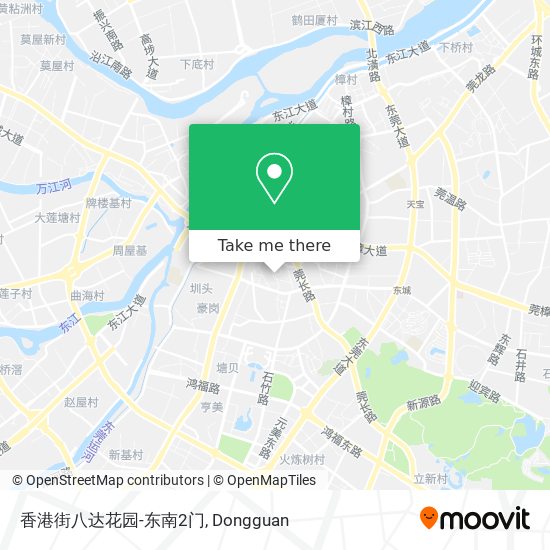 香港街八达花园-东南2门 map