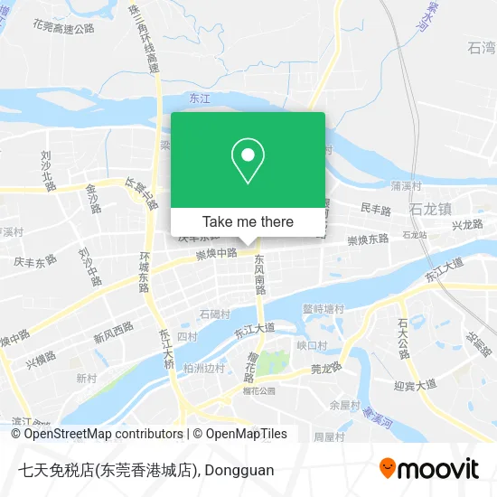 七天免税店(东莞香港城店) map