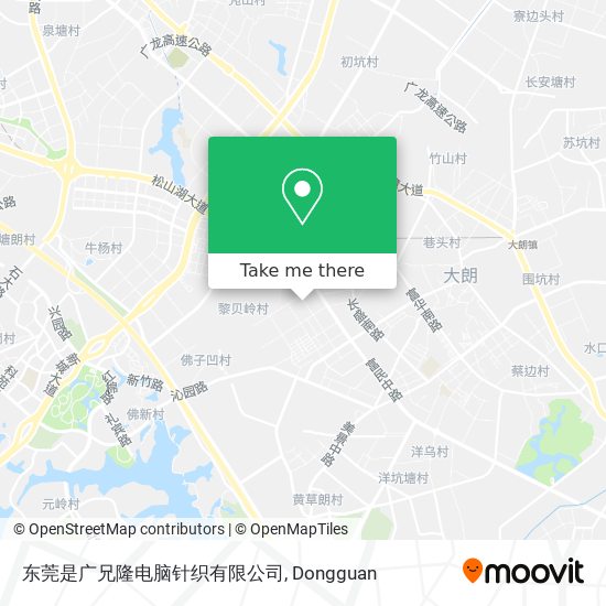 东莞是广兄隆电脑针织有限公司 map