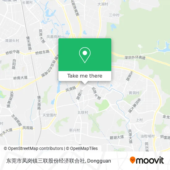 东莞市凤岗镇三联股份经济联合社 map