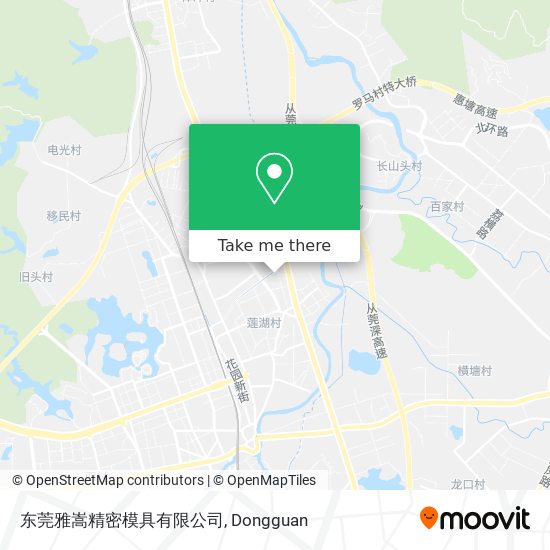 东莞雅嵩精密模具有限公司 map