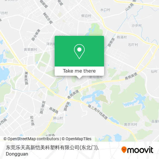 东莞乐天高新恺美科塑料有限公司(东北门) map