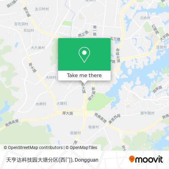 天亨达科技园大塘分区(西门) map