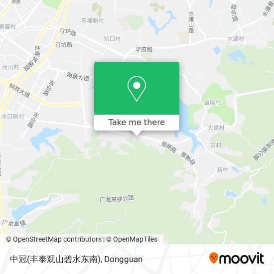 中冠(丰泰观山碧水东南) map