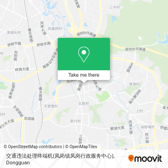 交通违法处理终端机(凤岗镇凤岗行政服务中心) map