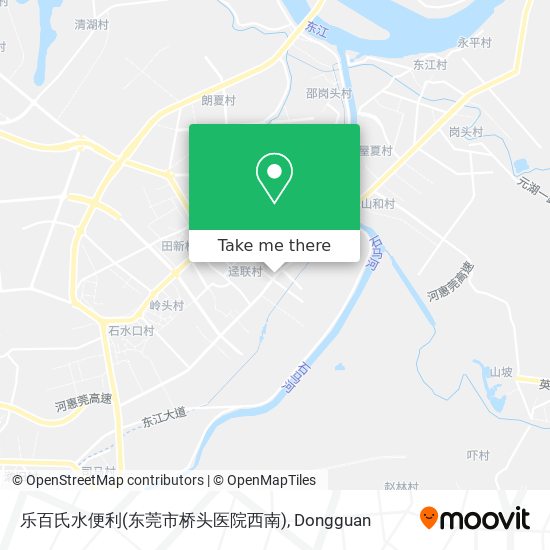 乐百氏水便利(东莞市桥头医院西南) map