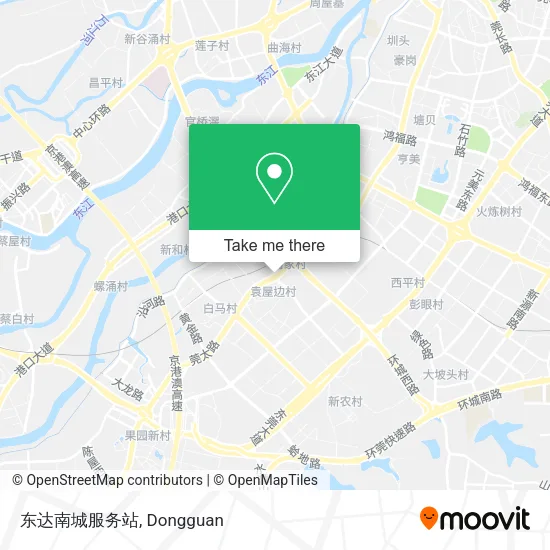 东达南城服务站 map
