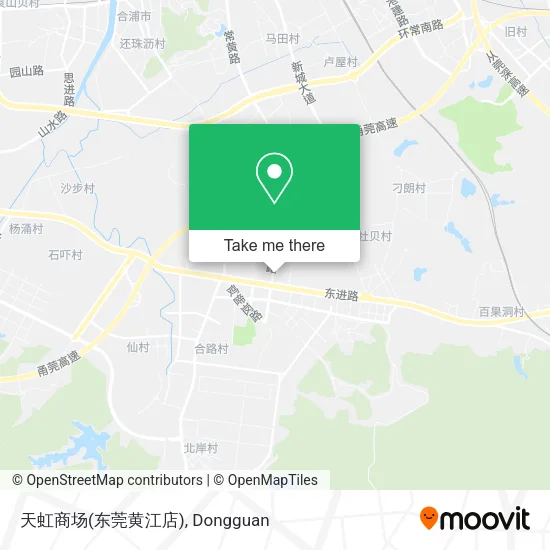 天虹商场(东莞黄江店) map