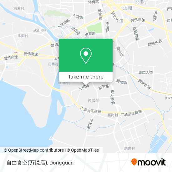 自由食空(万悦店) map