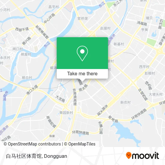 白马社区体育馆 map