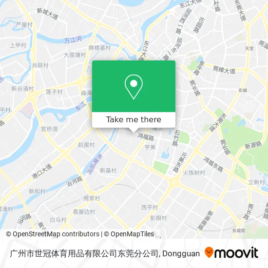 广州市世冠体育用品有限公司东莞分公司 map