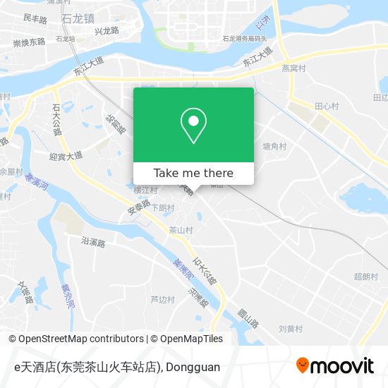 e天酒店(东莞茶山火车站店) map