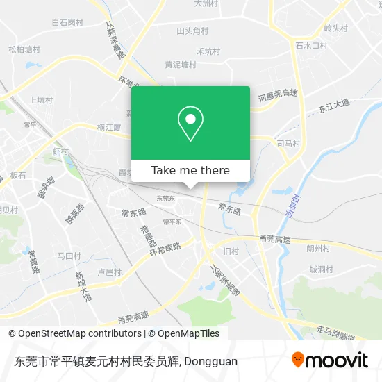 东莞市常平镇麦元村村民委员辉 map