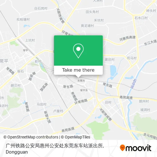 广州铁路公安局惠州公安处东莞东车站派出所 map