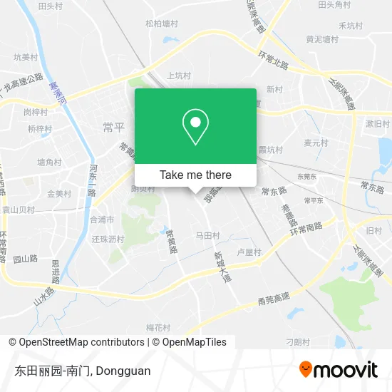 东田丽园-南门 map