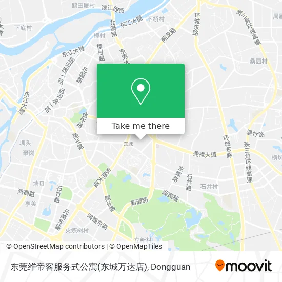 东莞维帝客服务式公寓(东城万达店) map