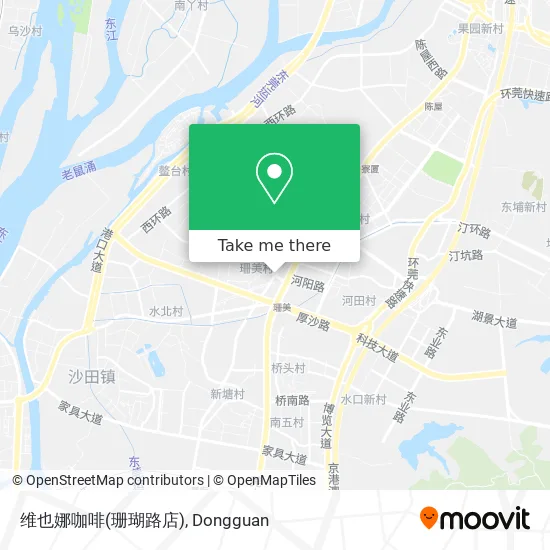 维也娜咖啡(珊瑚路店) map