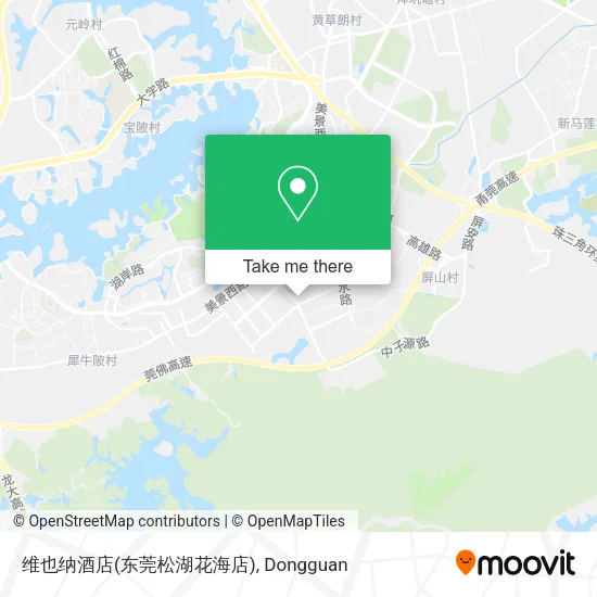 维也纳酒店(东莞松湖花海店) map