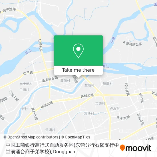 中国工商银行离行式自助服务区(东莞分行石碣支行中堂潢涌台商子弟学校) map