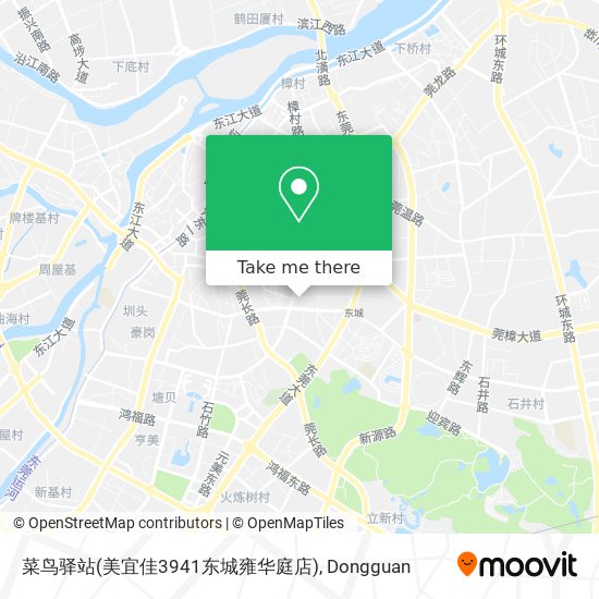 菜鸟驿站(美宜佳3941东城雍华庭店) map