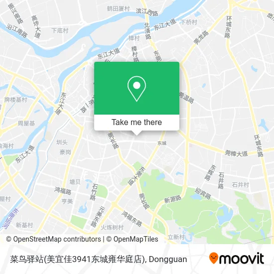 菜鸟驿站(美宜佳3941东城雍华庭店) map