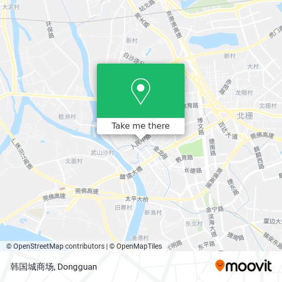 韩国城商场 map