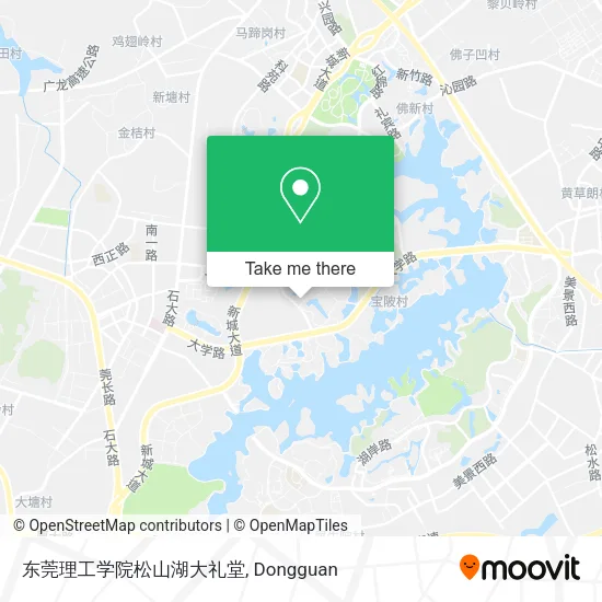 东莞理工学院松山湖大礼堂 map