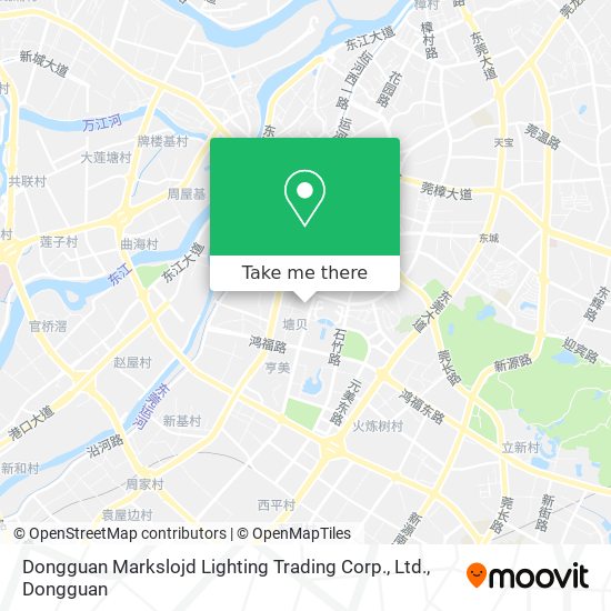 Dongguan Markslojd Lighting Trading Corp., Ltd. map