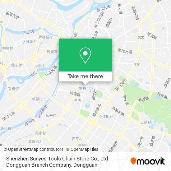 Shenzhen Sunyes Tools Chain Store Co., Ltd. Dongguan Branch Company map