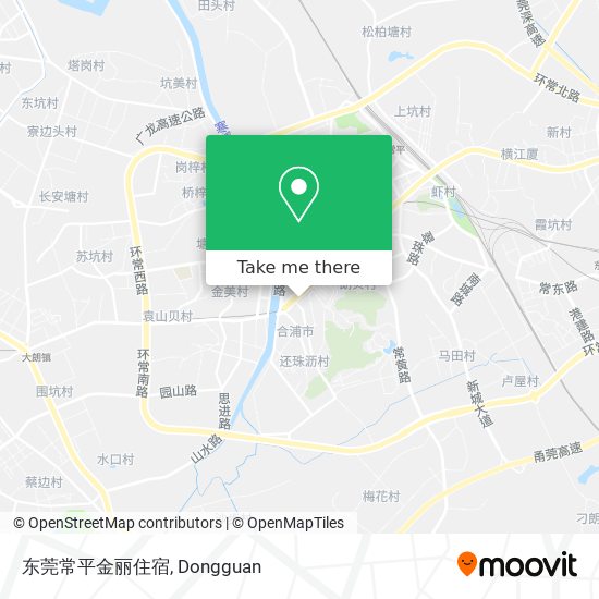 东莞常平金丽住宿 map