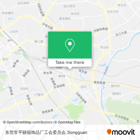 东莞常平丽福饰品厂工会委员会 map